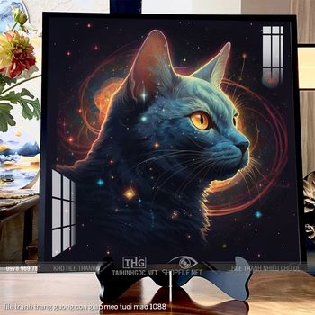 file tranh trang guong con giap meo tuoi mao 1088