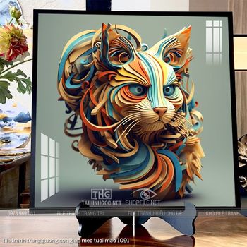 file tranh trang guong con giap meo tuoi mao 1091