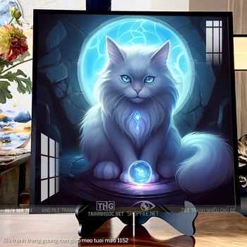 file tranh trang guong con giap meo tuoi mao 1152