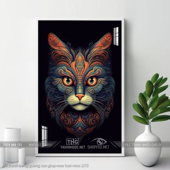 file tranh trang guong con giap meo tuoi mao 1173