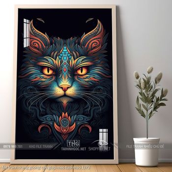 file tranh trang guong con giap meo tuoi mao 1373