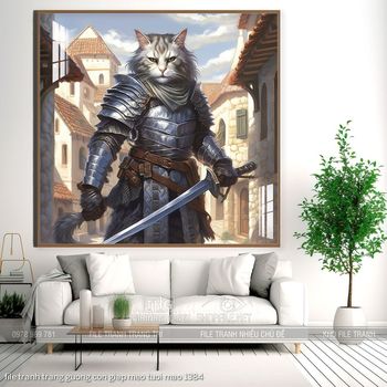 file tranh trang guong con giap meo tuoi mao 1384