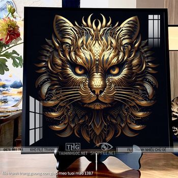 file tranh trang guong con giap meo tuoi mao 1387