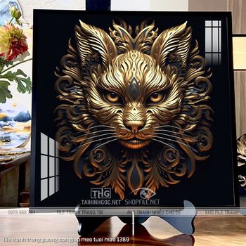 file tranh trang guong con giap meo tuoi mao 1389