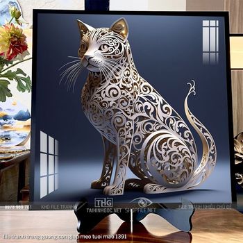 file tranh trang guong con giap meo tuoi mao 1391