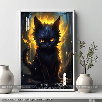 file tranh trang guong con giap meo tuoi mao 1563