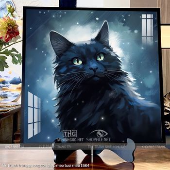 file tranh trang guong con giap meo tuoi mao 1584