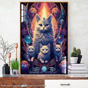 file tranh trang guong con giap meo tuoi mao 1834