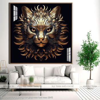 file tranh trang guong con giap meo tuoi mao 1845