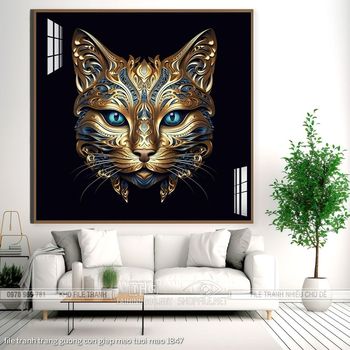 file tranh trang guong con giap meo tuoi mao 1847