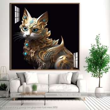 file tranh trang guong con giap meo tuoi mao 1851