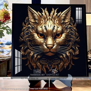 file tranh trang guong con giap meo tuoi mao 1852