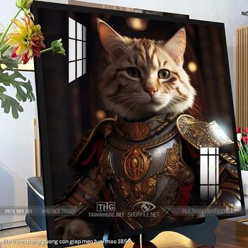 file tranh trang guong con giap meo tuoi mao 1854