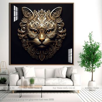 file tranh trang guong con giap meo tuoi mao 1858