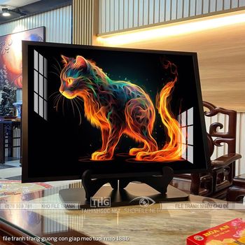 file tranh trang guong con giap meo tuoi mao 1886