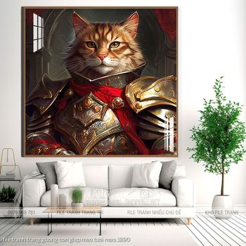 file tranh trang guong con giap meo tuoi mao 1890