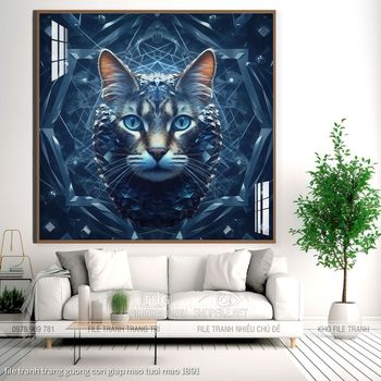 file tranh trang guong con giap meo tuoi mao 1891