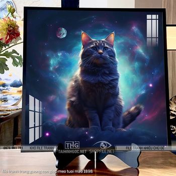 file tranh trang guong con giap meo tuoi mao 1898