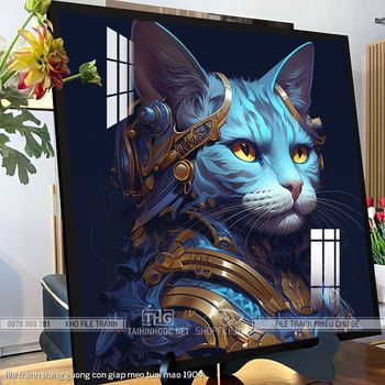 file tranh trang guong con giap meo tuoi mao 1904