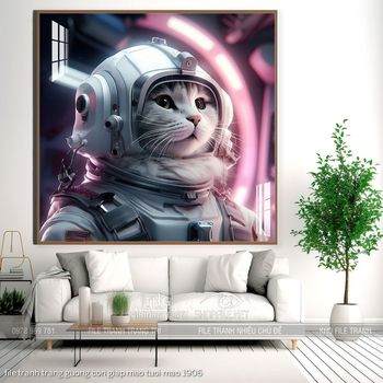 file tranh trang guong con giap meo tuoi mao 1906