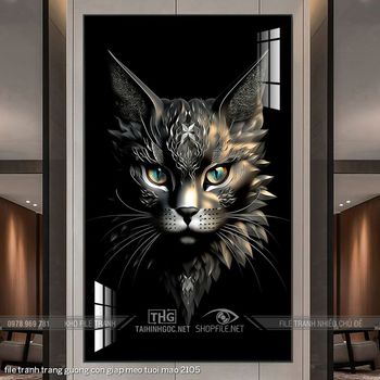 file tranh trang guong con giap meo tuoi mao 2105