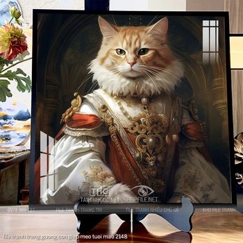 file tranh trang guong con giap meo tuoi mao 2148