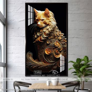 file tranh trang guong con giap meo tuoi mao 2153