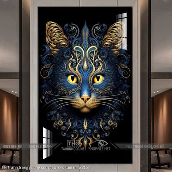 file tranh trang guong con giap meo tuoi mao 2157