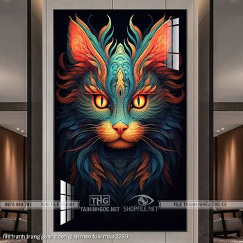 file tranh trang guong con giap meo tuoi mao 2239