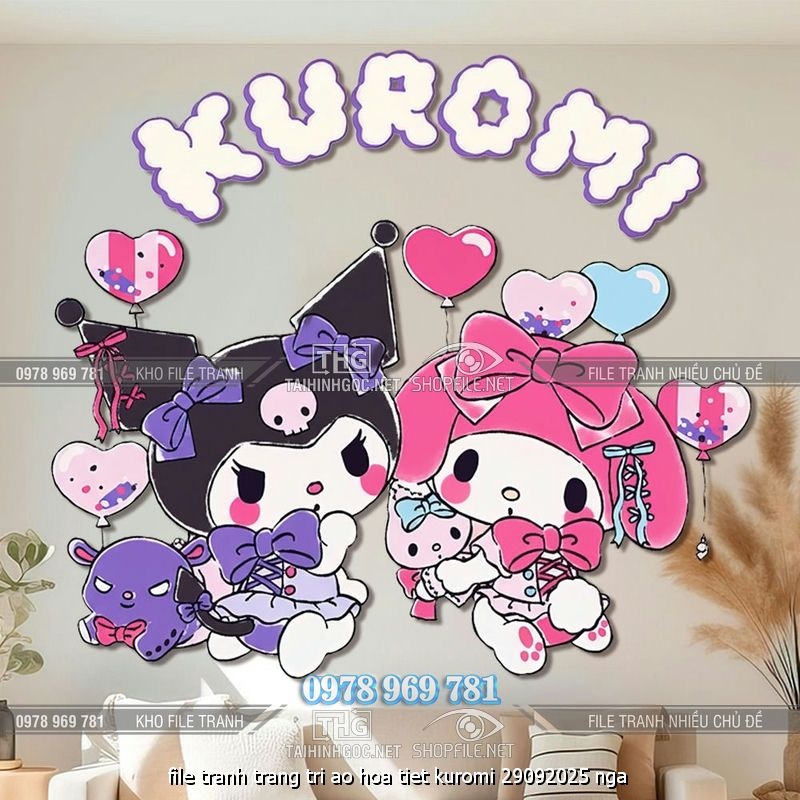 file tranh trang tri ao hoa tiet kuromi 29092025 nga
