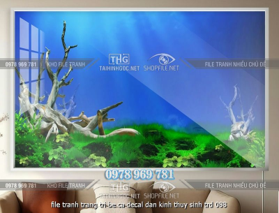 file tranh trang tri be ca decal dan kinh thuy sinh trd 088