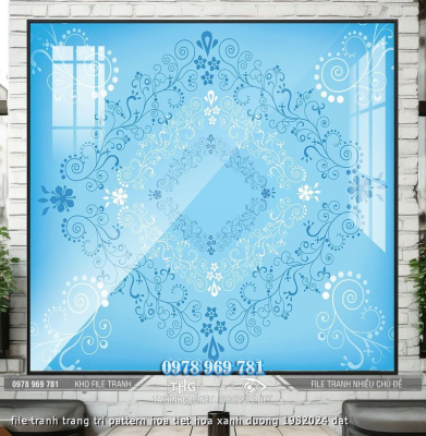 file tranh trang tri pattern hoa tiet hoa xanh duong 1982024 dat