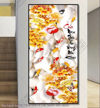 file tranh tranh cakoi hoa va chu buom nho file tranh tranh cakoi hoa va chu buom nho