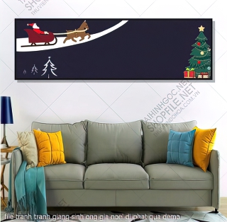 file tranh tranh giang sinh ong gia noel di phat qua