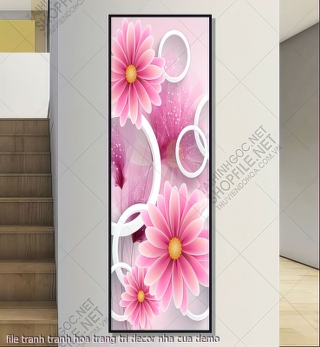file tranh tranh hoa trang tri decor nha cua