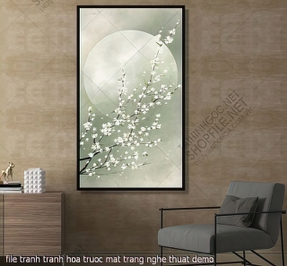 file tranh tranh hoa truoc mat trang nghe thuat