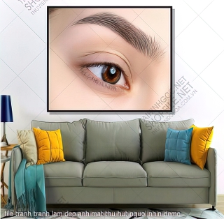 file tranh tranh lam dep anh mat thu hut nguoi nhin