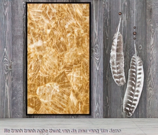 file tranh tranh nghe thuat van da mau vang kim