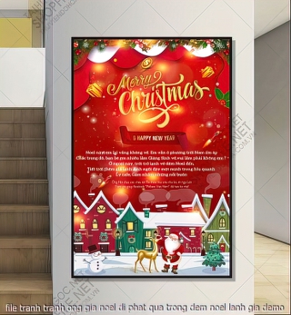 file tranh tranh ong gia noel di phat qua trong dem noel lanh gia