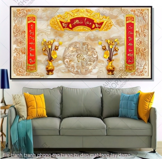 file tranh tranh phong tho trang tri dep mat long lay