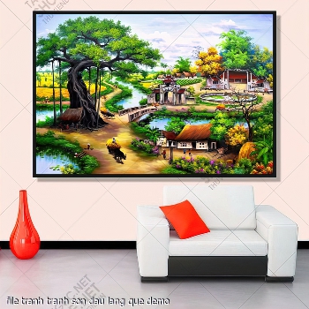 file tranh tranh son dau lang que
