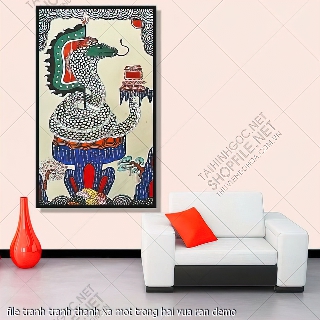 tranh phong tho file tranh tranh thanh xa mot trong hai vua ran