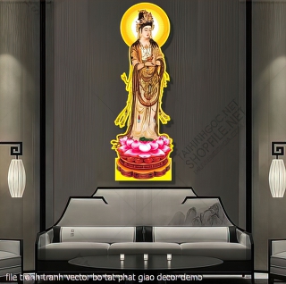 file tranh tranh vector bo tat phat giao decor