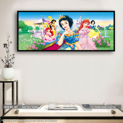 file tranh tre em 3d cong chua disney 21052024