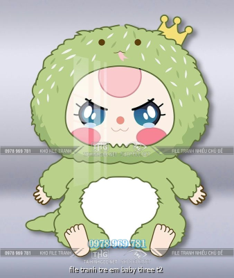 file tranh tre em baby three t2