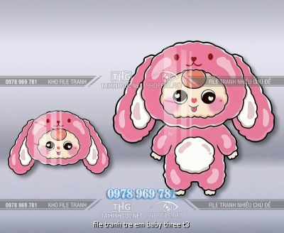 file tranh tre em baby three t3