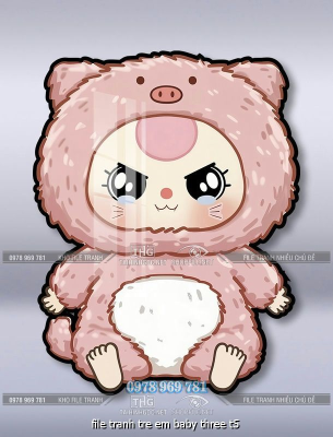 file tranh tre em baby three t5