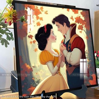 file tranh tre em khu vuon than tien cong chua 1793