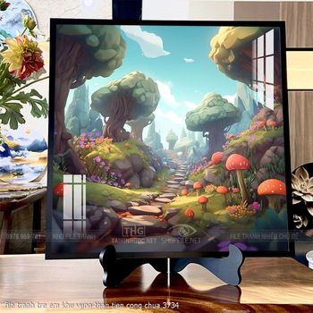 file tranh tre em khu vuon than tien cong chua 3734