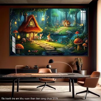 file tranh tre em khu vuon than tien cong chua 3779